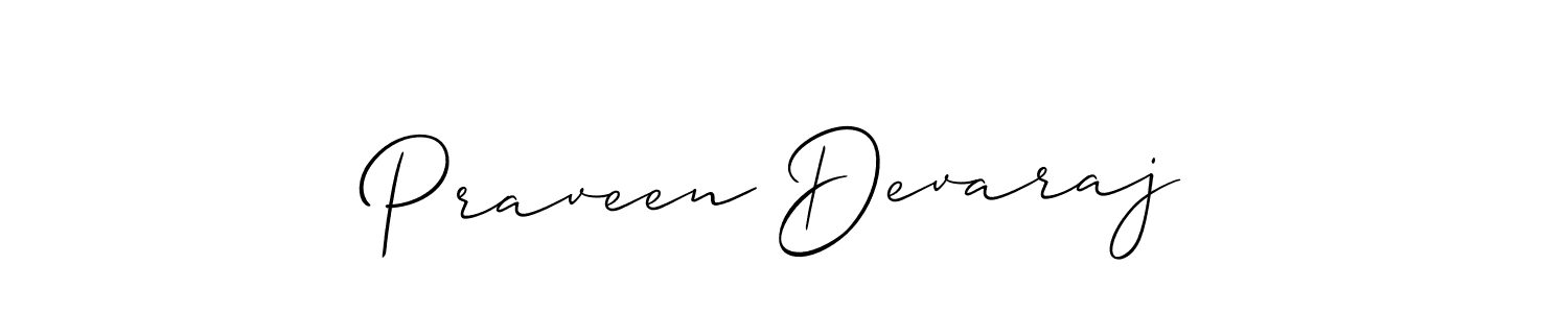How to Draw Praveen Devaraj signature style? Allison_Script is a latest design signature styles for name Praveen Devaraj. Praveen Devaraj signature style 2 images and pictures png